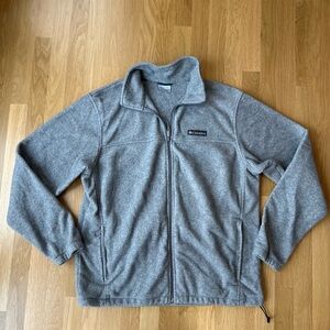 Columbia Men's Steens Mountain 2.0 Full Zip Fleece Jacket in light grey